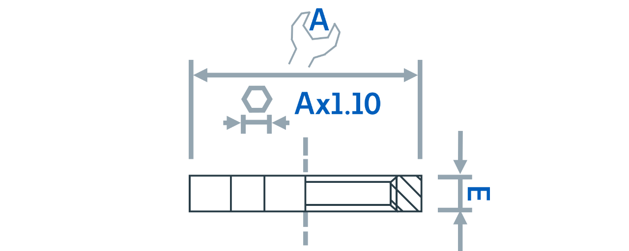 Metallic locknuts for Capri Conduit dimensions graphic