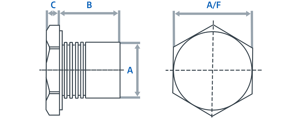 Plugs for T & Y CAPRILOK conduit 2D drawing