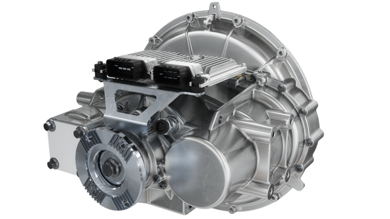 Eaton Ultra Compact 4-speed EV transmission rear view