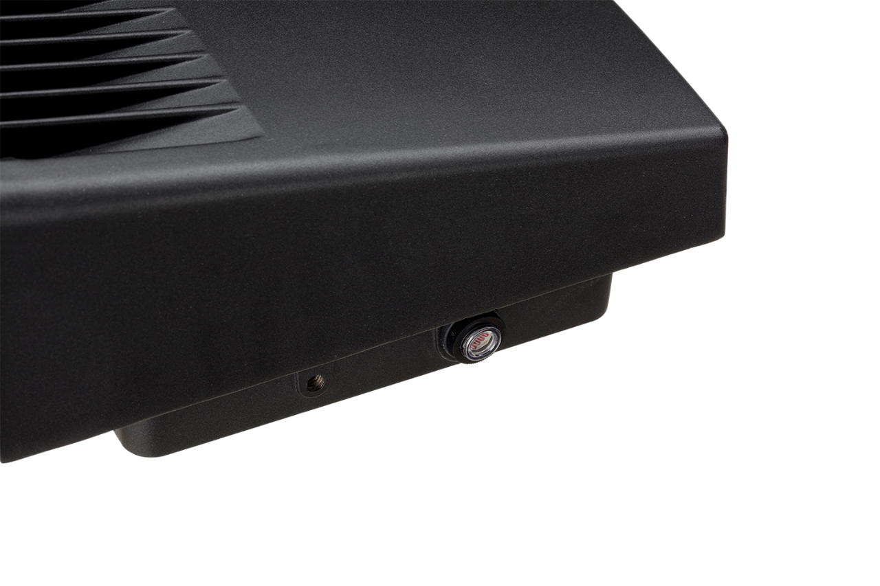 Penumbra exterior luminaire photocell close up
