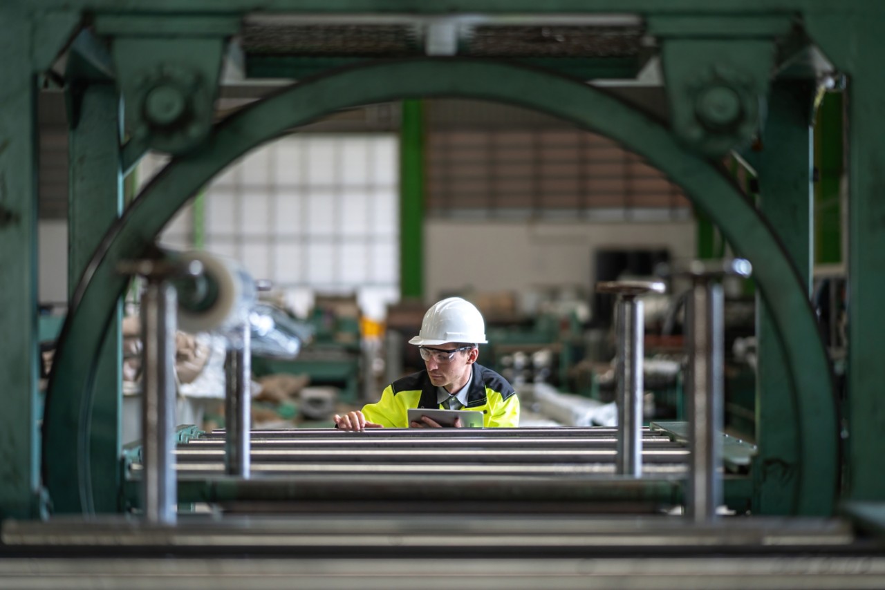 Eaton male engineer with tablet