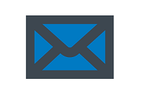 mail blue black