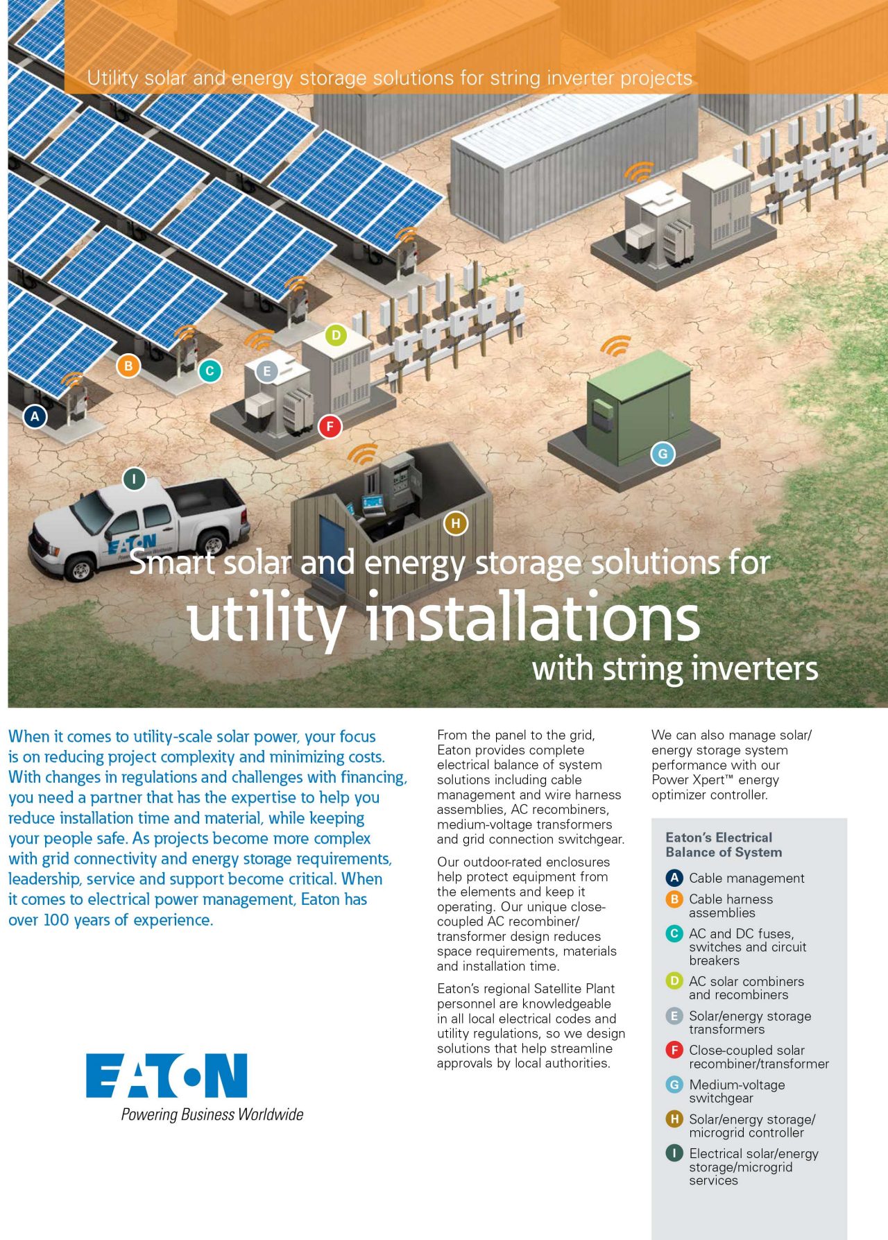 Eaton utility solar installations brochure preview