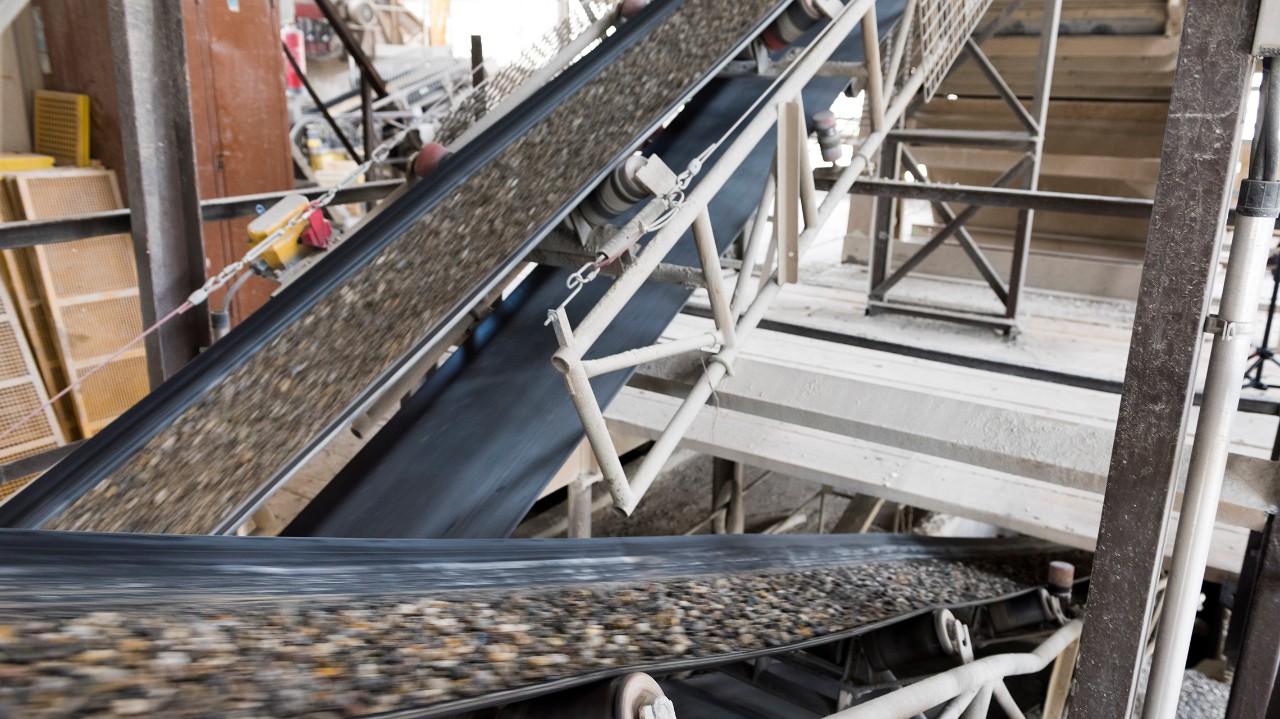 conveyors-of-a-gravel-plant