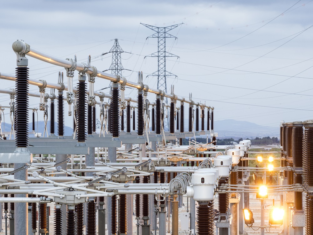 Electric power station high voltage electrical utilities