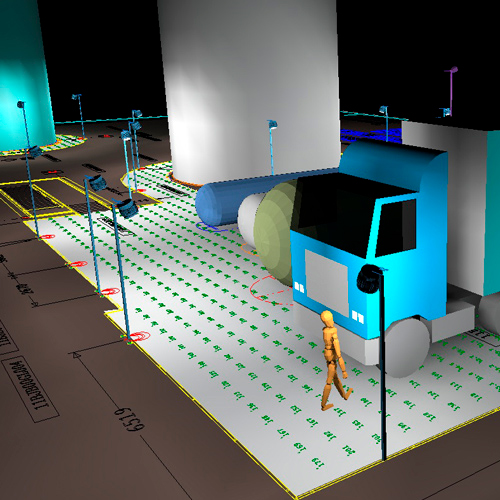 Crouse-Hinds 3D lighting layout
