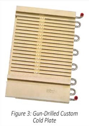 Eaton gun drilled cold plate