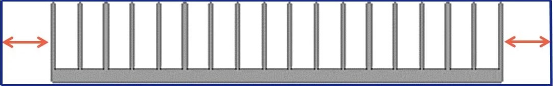 Eaton large horizontal bypass heat sink
