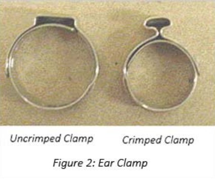 Eaton crimped ear clam